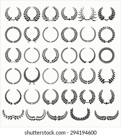 Laurel Wreaths Vector Collection