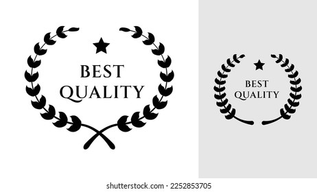 Laurel wreaths vector, decorative elements for design.