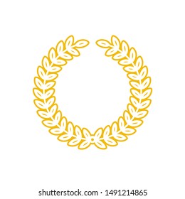 Laurel Wreaths Vector / Gold laurel medal design