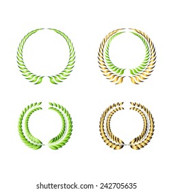 Laurel Wreaths Vector set 