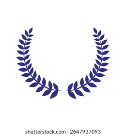laurel wreath.vector illustration on transparent background.