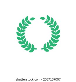 Laurel wreth minimalist logo or flat illustration 