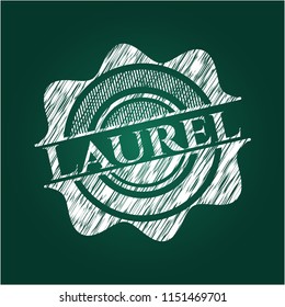 Laurel written with chalkboard texture