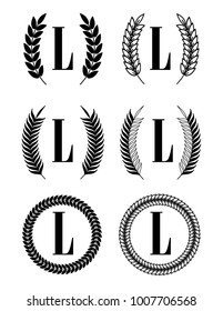 Laurels for Logo's and Design use.