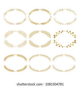 Laurels and wreaths. Design elements for invitations, greeting cards, quotes, blogs, posters and more. Perfect For Wedding Frames