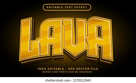 efecto de texto lava 3d con color púrpura y efecto de luz