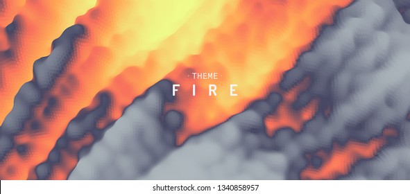 Lava. Abstract background. Modern pattern. Vector illustration for design.