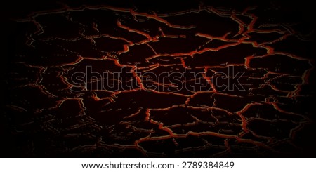 Lava crack ground mud textured