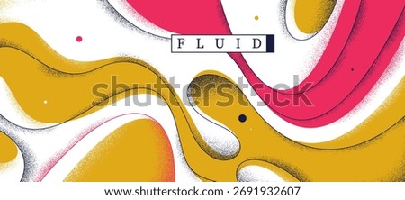 Lava in dynamic motion vector abstract background, expressive illustration of curvy fluid like lines and textures wallpaper art, joyful and happy creative graphics.