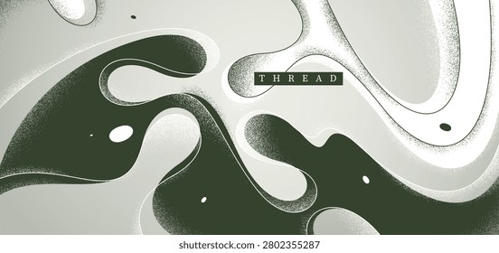 Lava in dynamic motion vector monochrome abstract background, expressive illustration of curvy fluid like lines and textures wallpaper art, creative grahpics.