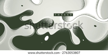 Lava in dynamic motion vector monochrome abstract background, expressive illustration of curvy fluid like lines and textures wallpaper art, creative grahpics
