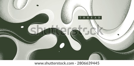 Lava in dynamic motion vector monochrome abstract background, expressive illustration of curvy fluid like lines and textures wallpaper art, creative grahpics.