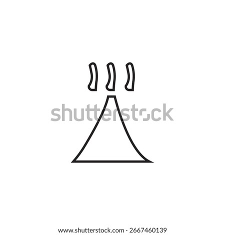 lava field icon illsutration element design
