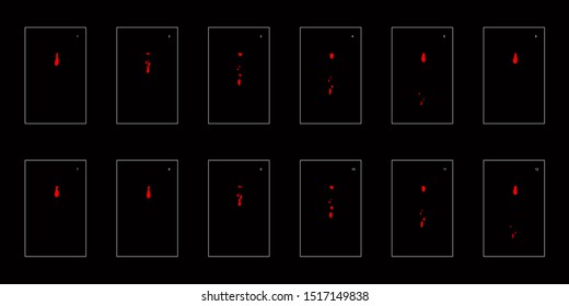Lava or fire drop animation sprite sheet for animation. Animation for game, cartoon, motion or something else.