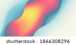 Lava flows with their glowing, red-and-orange rivers of fire. Hot surface and smoke. Abstract background. Vector illustration.