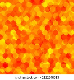 Lava halftone moderne Design Hintergrund. roter heller Kristall-Pixel-Camouflage-Hintergrund. Lava Neon nahtlose Muster Vektor. Heiß rote einfache Hex Party Camo Oberflächengrafik.