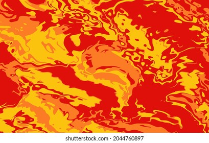 Lava hot texture, spicy food backdrop, vector tile marble, fabric camouflage.