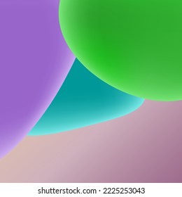 Lava lamp inspired abstract trendy background. Colorful realistic waves. Vector illustration