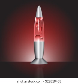 lava lamp red