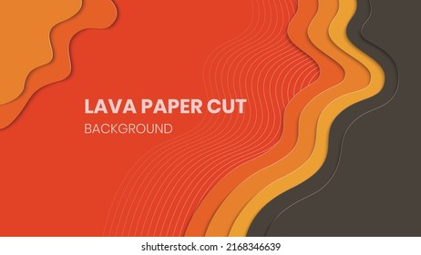 Lava paper cut background for flyer designs, posters, landing pages, presentations, and more