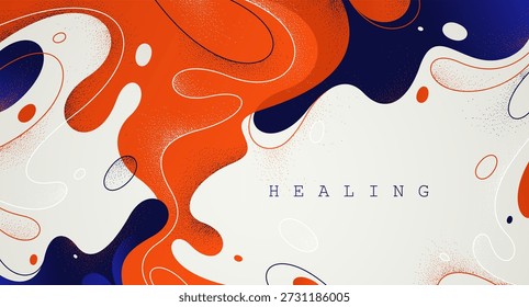 Fondo abstracto de flujo de Formas de lava, Fondo de pantalla de Vector con Formas líquidas que fluyen en movimiento dinámico, abstracción de curvas de agua ondulada.