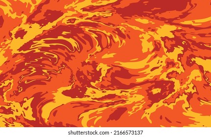 Lava texture, camouflage pattern for textile, poster abstract background, spicy food theme.