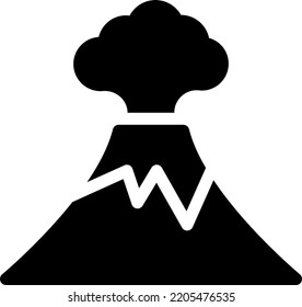 ilustración de lava Vector en un fondo transparente. Símbolos de calidad superior. Iconos vectoriales de glifos para diseño de conceptos y gráficos.