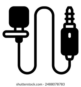 Lavalier icon for web, app, infographic, etc