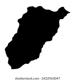 Lavalleja Department map, administrative division of Uruguay. Vector illustration.