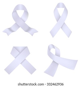 Lavander awareness ribbon. Vector illustration svg