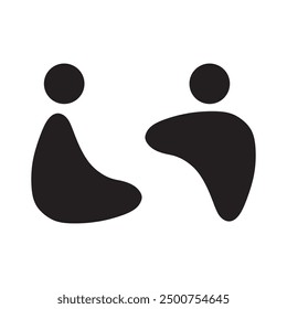Lavatory and restroom sign for man and women isolated icon graphic vector