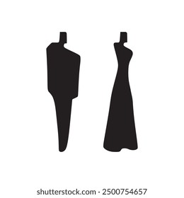 Lavatory and restroom sign for man and women isolated icon graphic vector