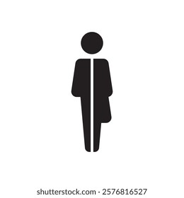 Lavatory and restroom sign for man and women isolated icon graphic vector