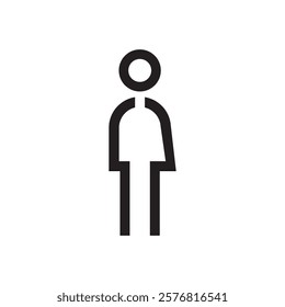 Lavatory and restroom sign for man and women isolated icon graphic vector