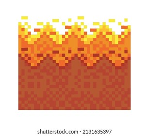 lave pixel art style icon
