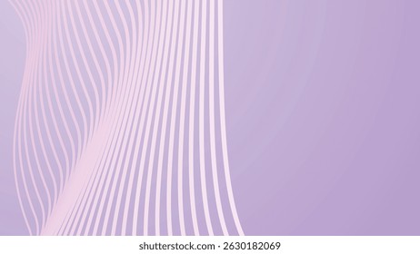 Lavender abstract background with curve line for backdrop