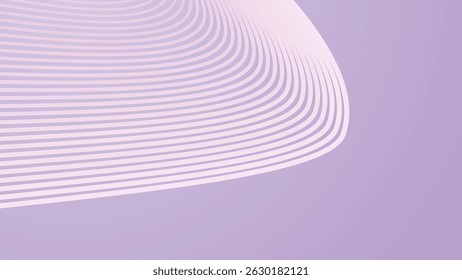 Lavender abstract background with curve line for backdrop