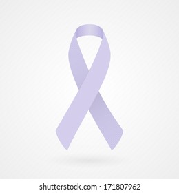 Lavender awareness ribbon (all kinds of cancer) svg