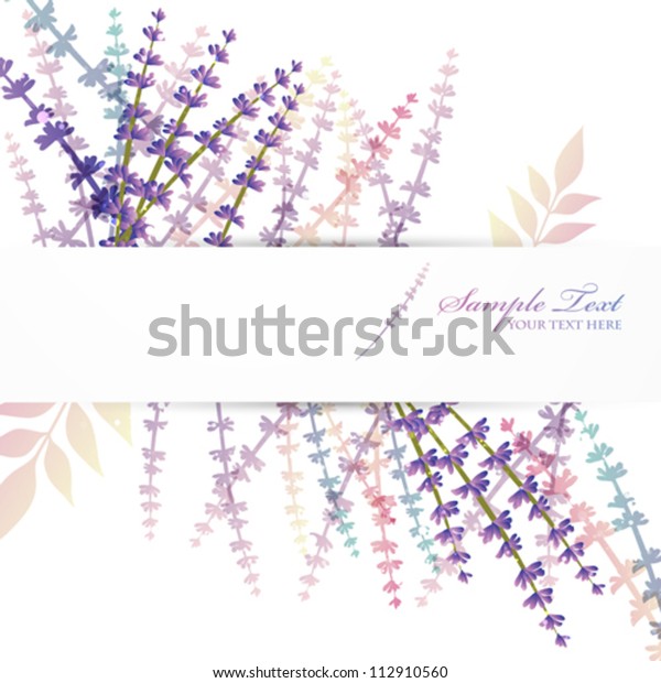 Lavender Background Stock Vector (Royalty Free) 112910560