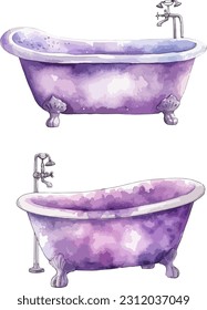 Piloto de baño de lavanda, ilustración vectorial aislada.