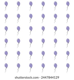 Lavender Blue color balloon pattern	
