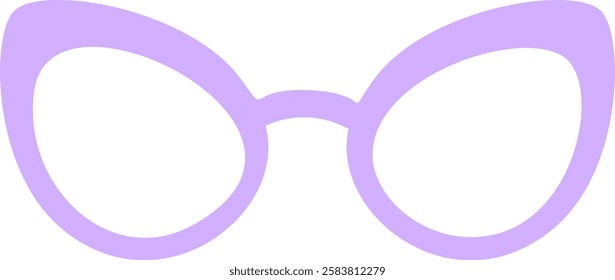 Lavender cat eye glasses frame spectacles represent fashion, style, and vision correction, adding a touch of elegance and sophistication to modern eyewear