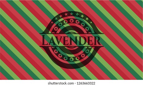 Lavender christmas emblem.
