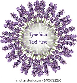 Lavender color frame for your text, photo, illustrtion