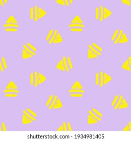 Lavender Easter Egg Seamless Pattern for computer graphics, fashion textiles, etc.