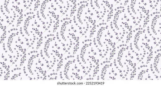 Lavender floral patterns for fabrics, creative projects and backgrounds
