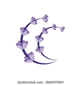 Ilustración de diseño de flores de lavanda formato de eps vectoriales , adecuado para sus necesidades de diseño, logotipo, ilustración, animación, etc.