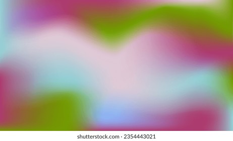 Lavender flower field vibe background pattern. Turquoise herb green lilac blue mauve calming blur gradient foggy wallpaper. Wallpaper mockup for advertisement covers, social media, landing, card.