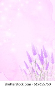 Lavender flower landscape background