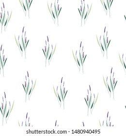 lavender flower seamless pattern background